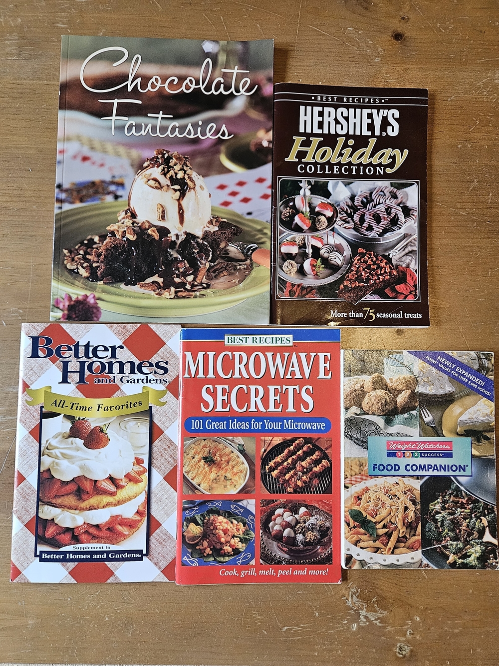 Holiday Collection Cookbooks - Chocolate Fantasies & More Lot Of 5 Cookbooks